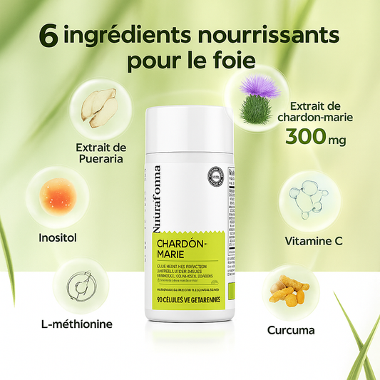Capsules détoxifiantes au chardon marie - Soutien et nettoyage du foie